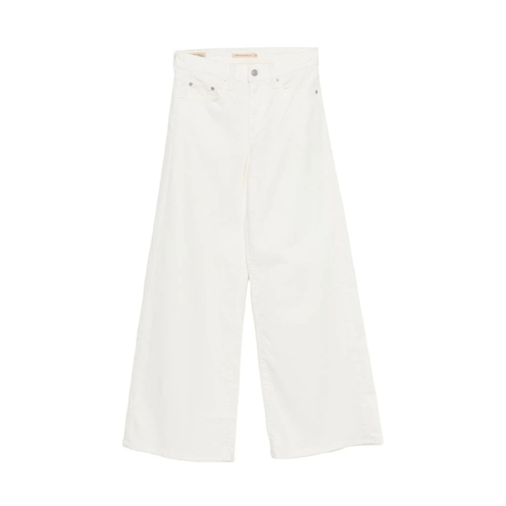 Levi's Donna Beige Jeans A Gamba Larga