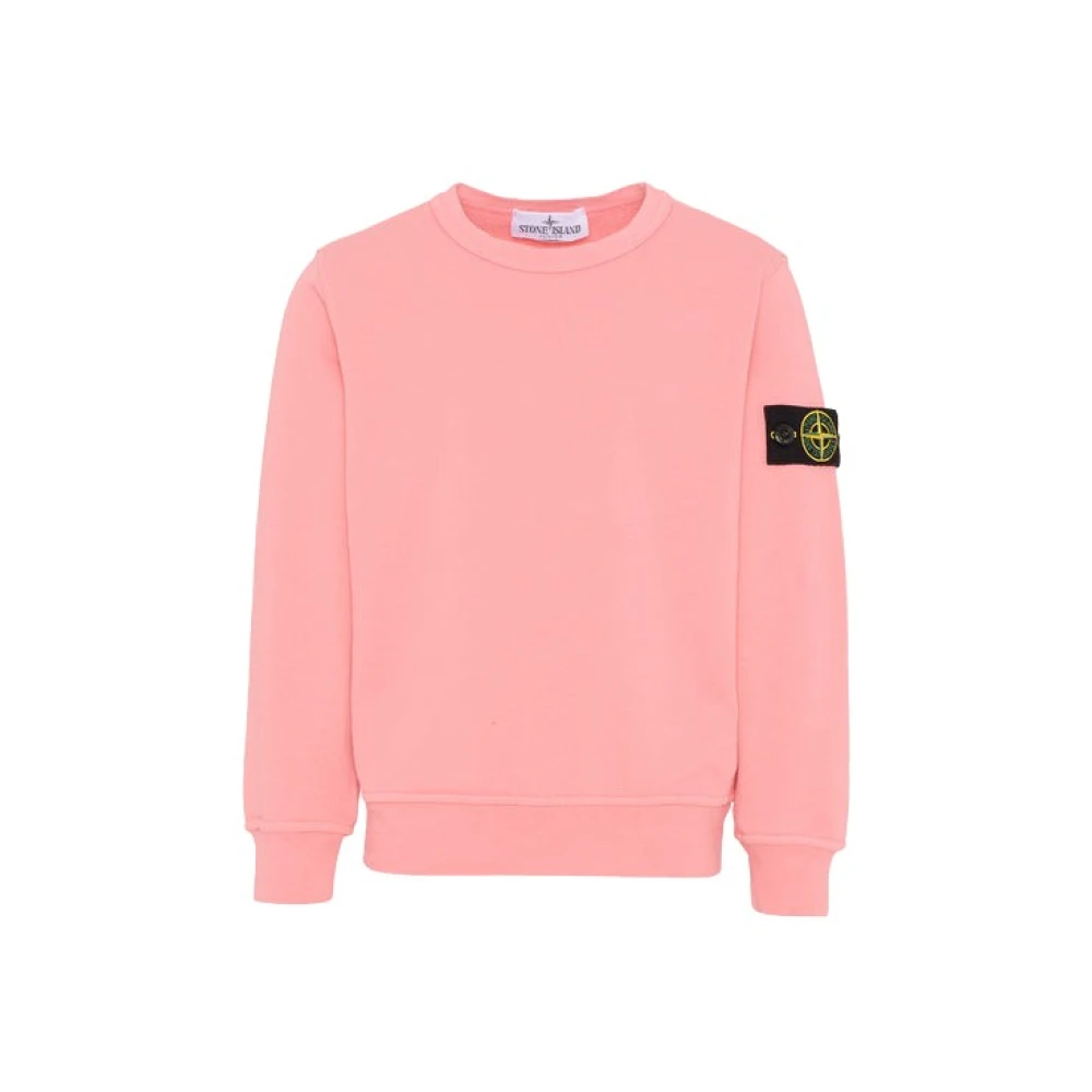 Stone Island Boys Pink Kids Sweatshirts, 8 Y, Sweatshirt