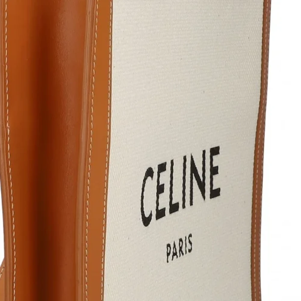 Celine Vintage Pre-owned Leather celine-bags Beige Dames