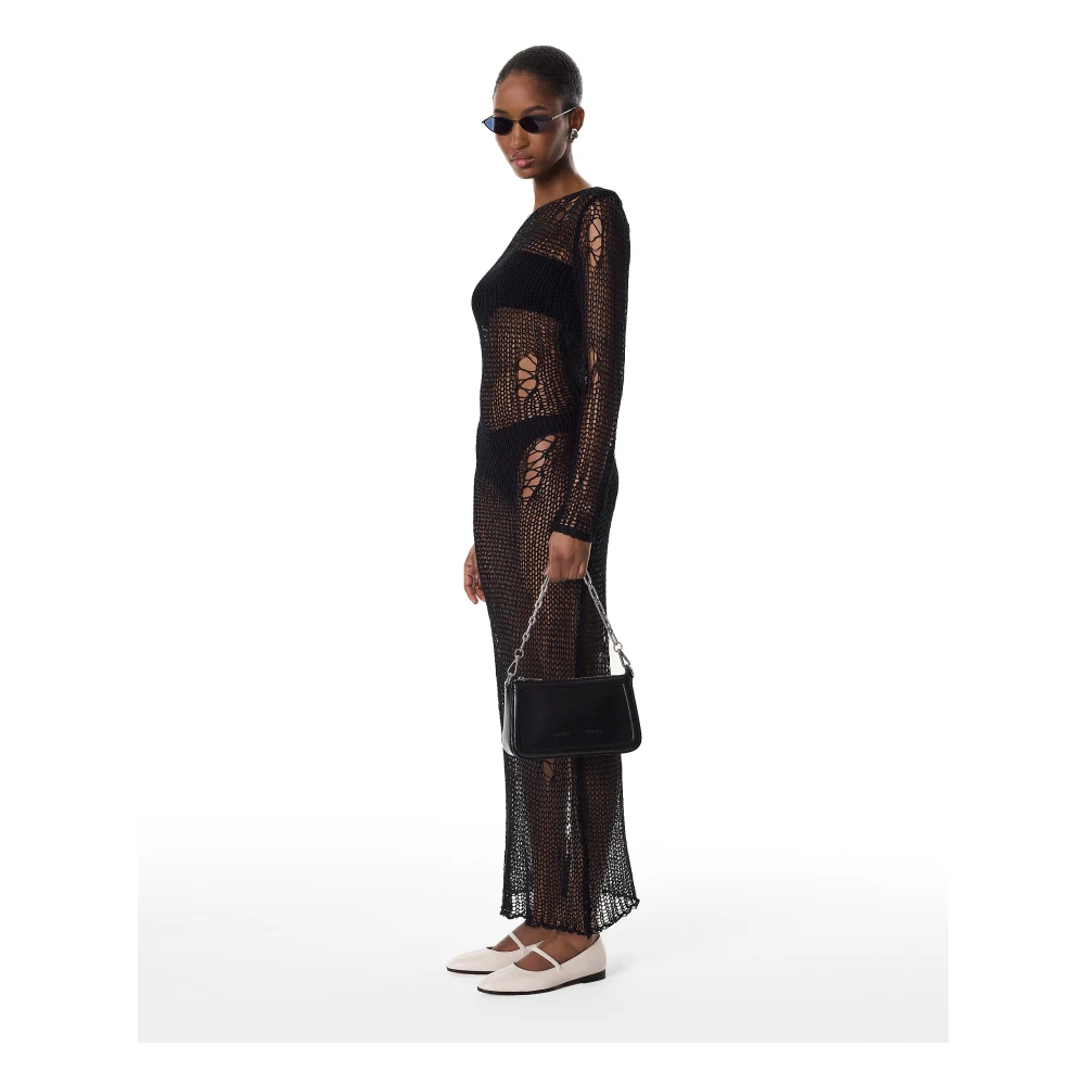 Kazar Studio Zwarte handtas met twee banden Black Dames