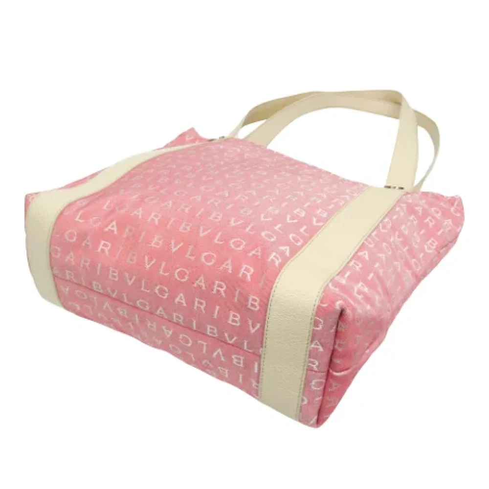 Bvlgari Vintage Pre-owned Canvas totes Pink Dames