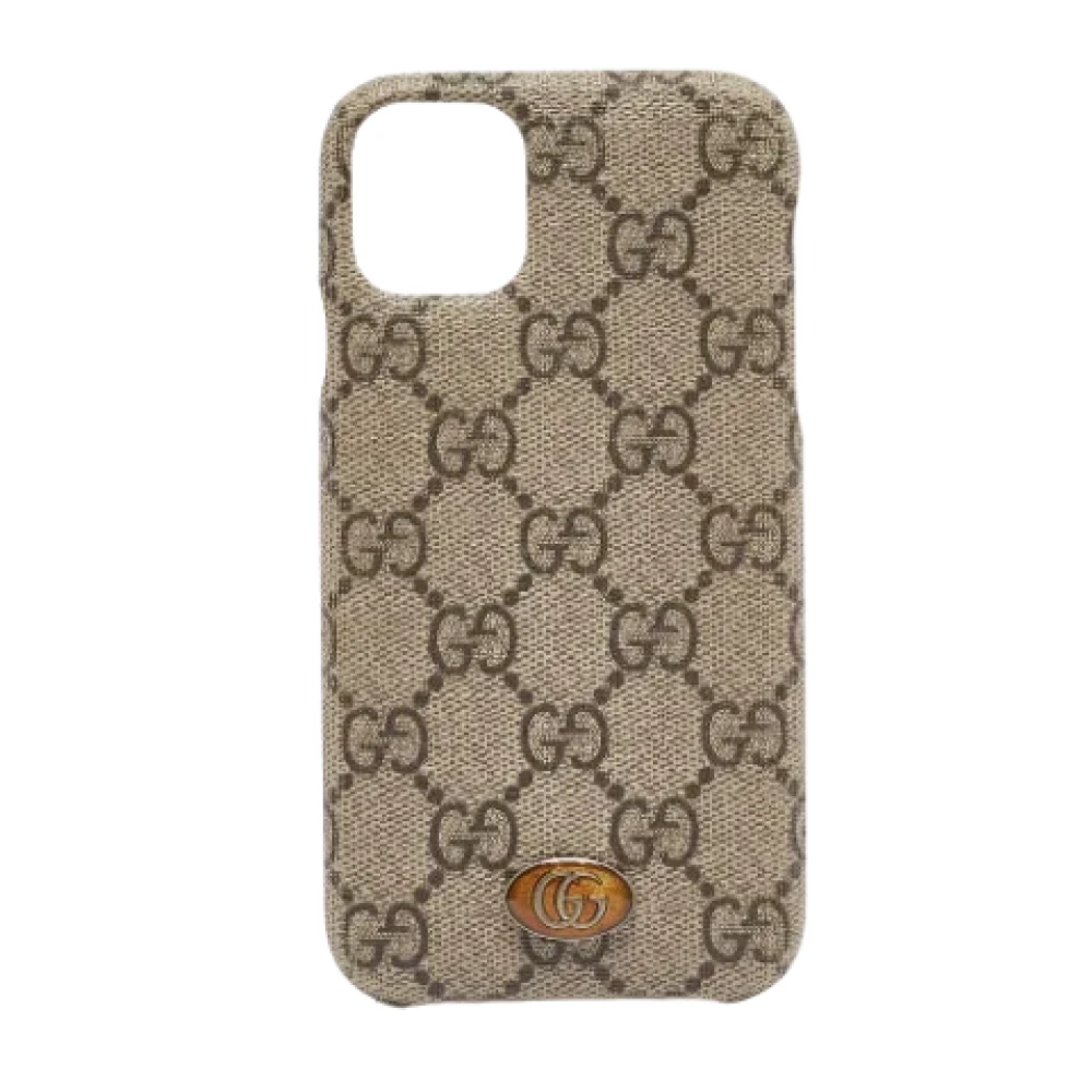 Gucci Vintage Pre-owned Fabric home-office Beige Dames