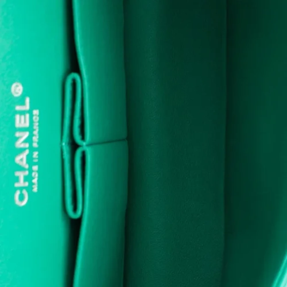 Chanel Vintage Pre-owned Leather chanel-bags Green Dames