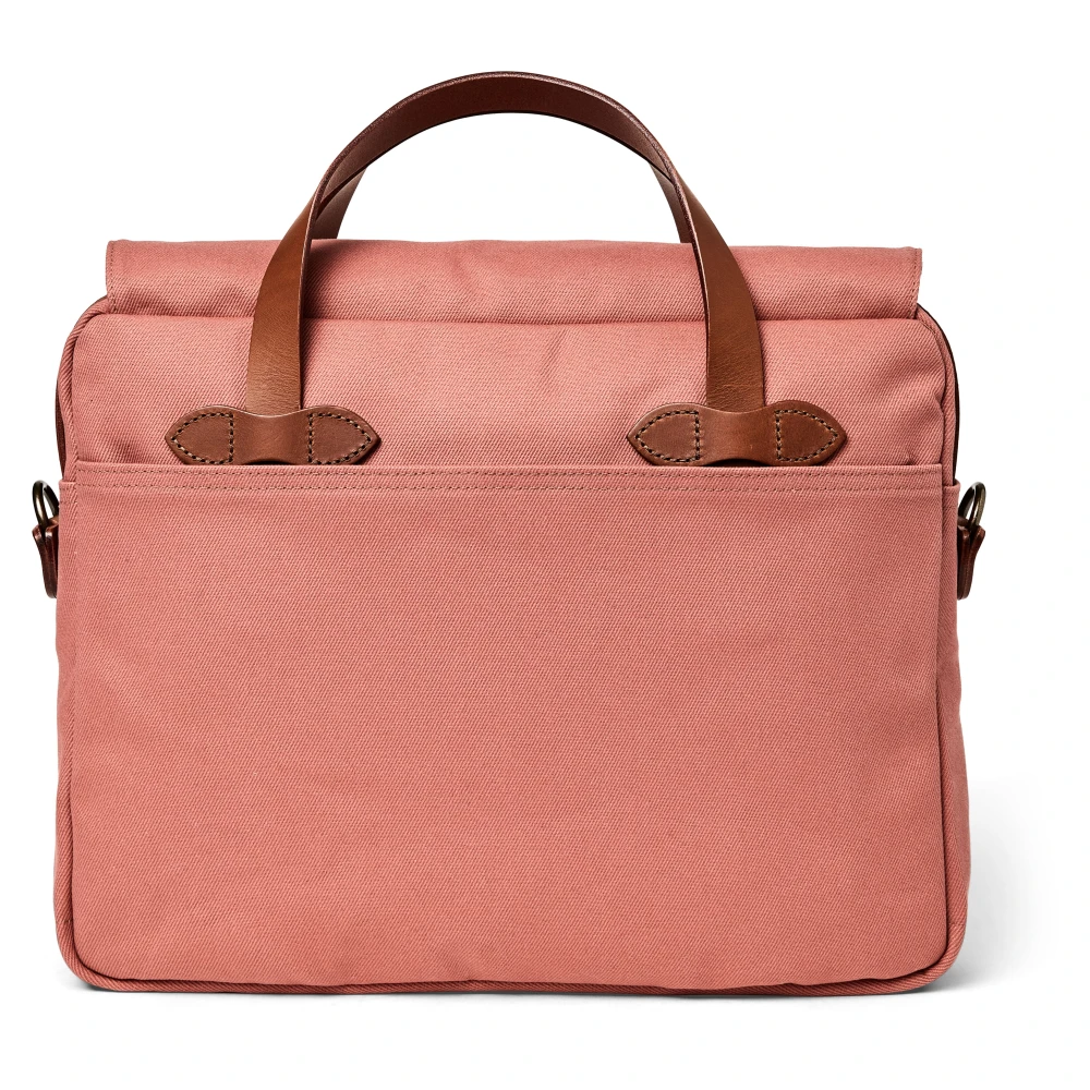 Filson Stevige Twill Leren Aktetas Brown Unisex