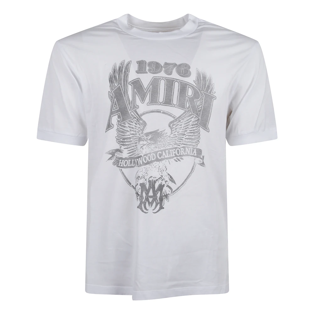 Amiri Men's White T-Shirts, L, Eagle Tee