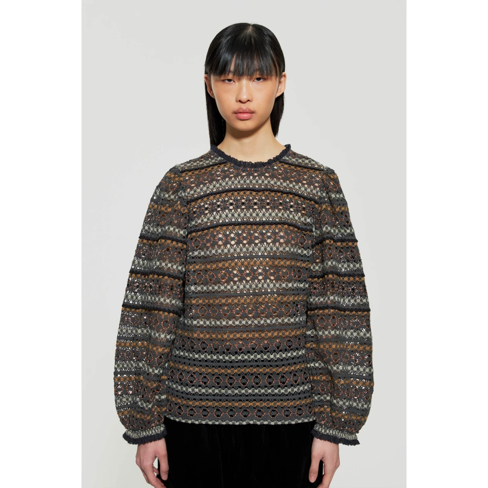Antik batik Fara gehaakte blouse Multicolor Dames