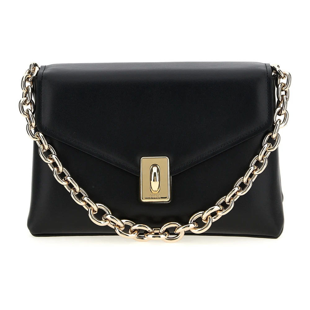 FURLA Meridiana Crossbody Bag With Double Strap M Nero - Image 2