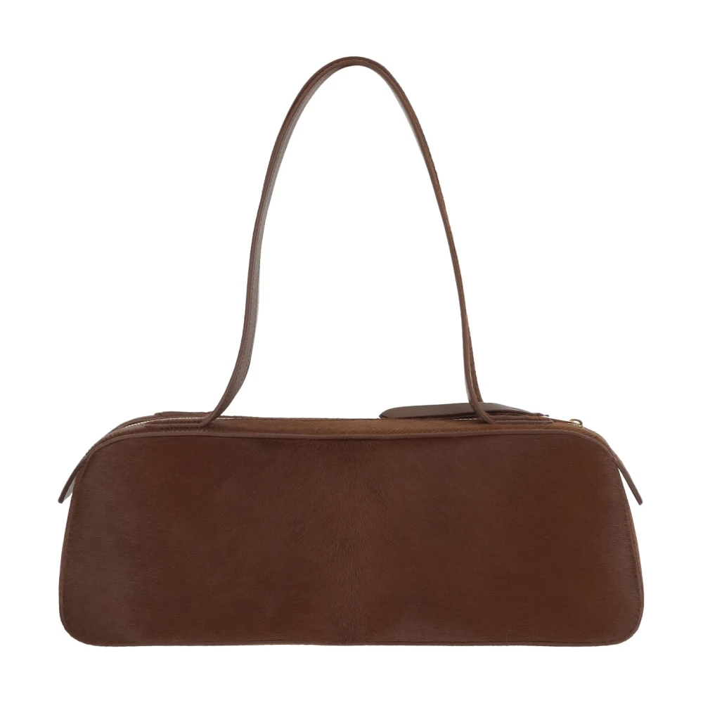 Khaite Women's Brown Leather Shoulder Bag Made In Italy - Handbags - One Size - Bags