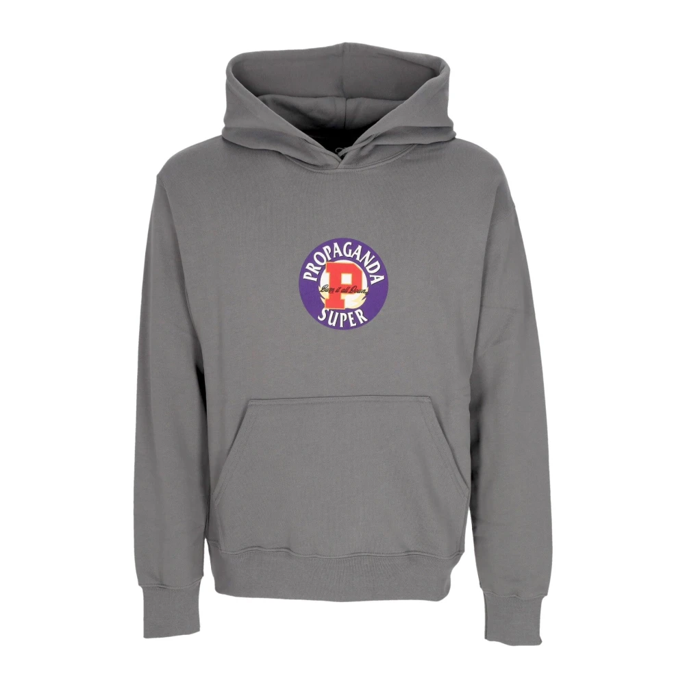Propaganda Super Hoodie Lichtgewicht Sweatshirt Grijs Gray Heren
