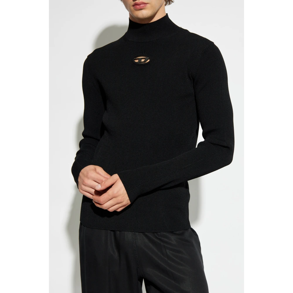 Diesel Trui met K-ZACKary logo Black Heren