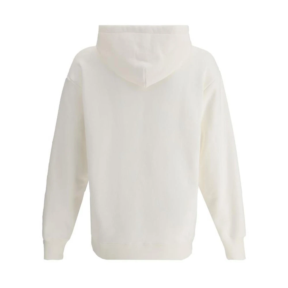 Valentino Katoenen Hoodie met Kangoeroezak White Heren