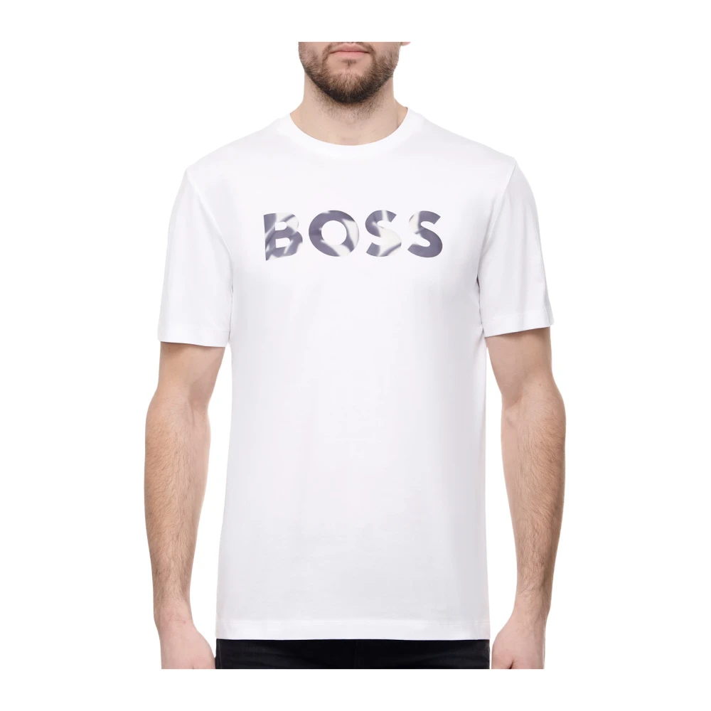 Boss Moderne Thompson T-shirt voor mannen White Heren