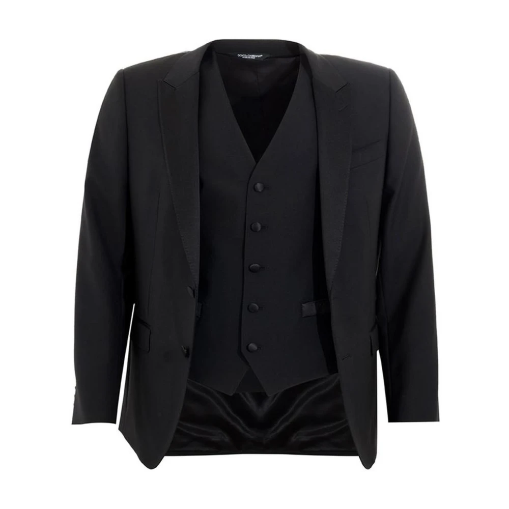 Dolce & Gabbana Elegant Wolpak voor Mannen Black Heren