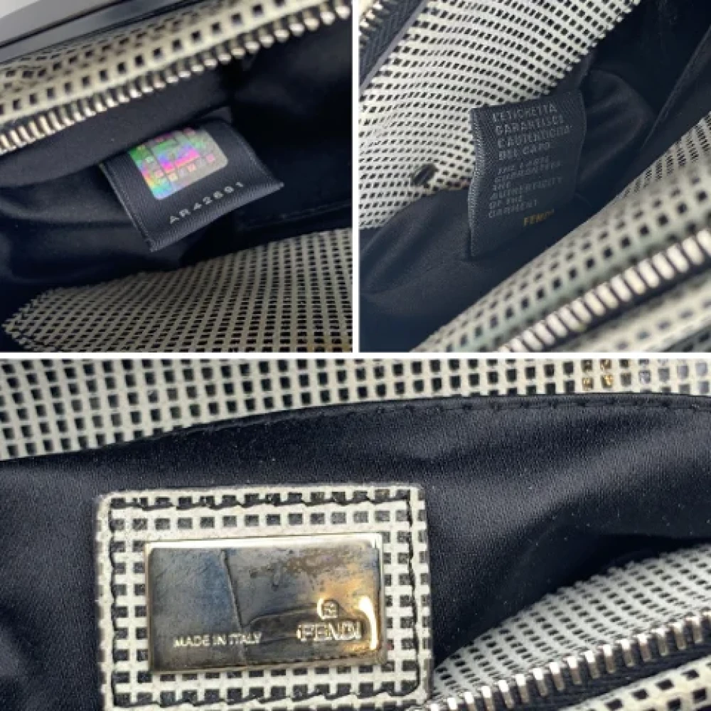 Fendi Vintage Pre-owned Leather fendi-bags Gray Dames