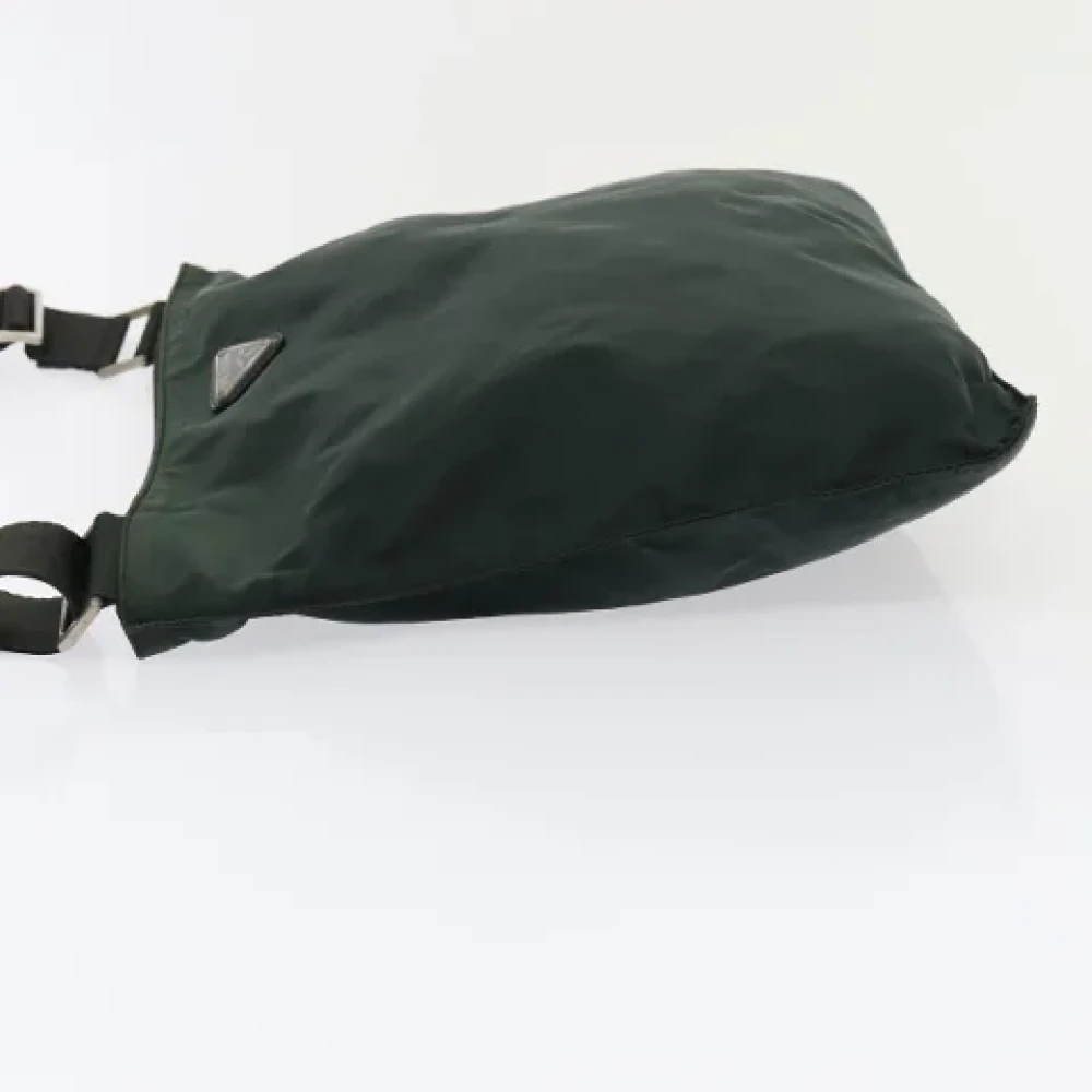 Prada Vintage Pre-owned Nylon prada-bags Green Dames