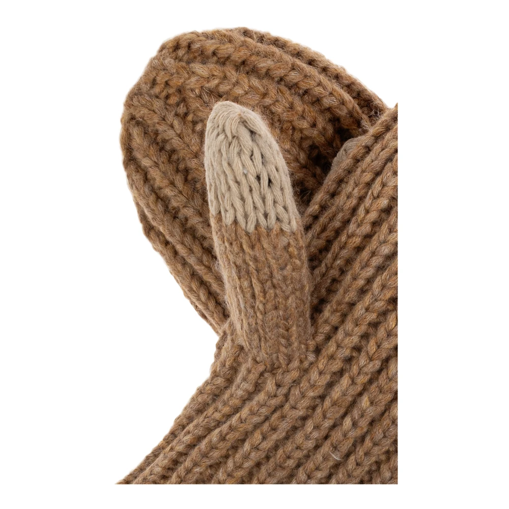 Ugg Handschoenen met logopatch Beige Dames