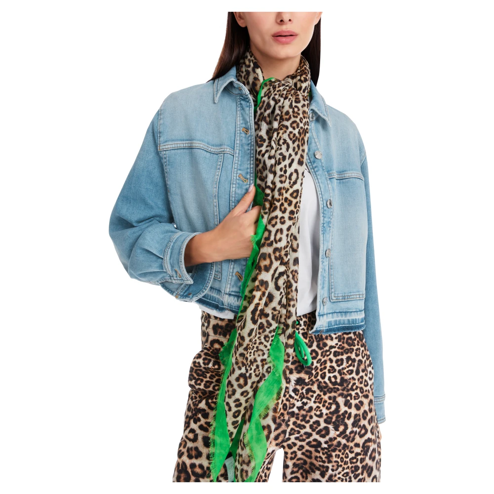 Marc Cain Gebruikte Denim Jack Blue Dames