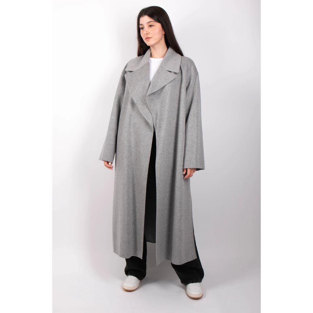 Max Mara Lichtgrijze Mantel Olanda Gray Dames