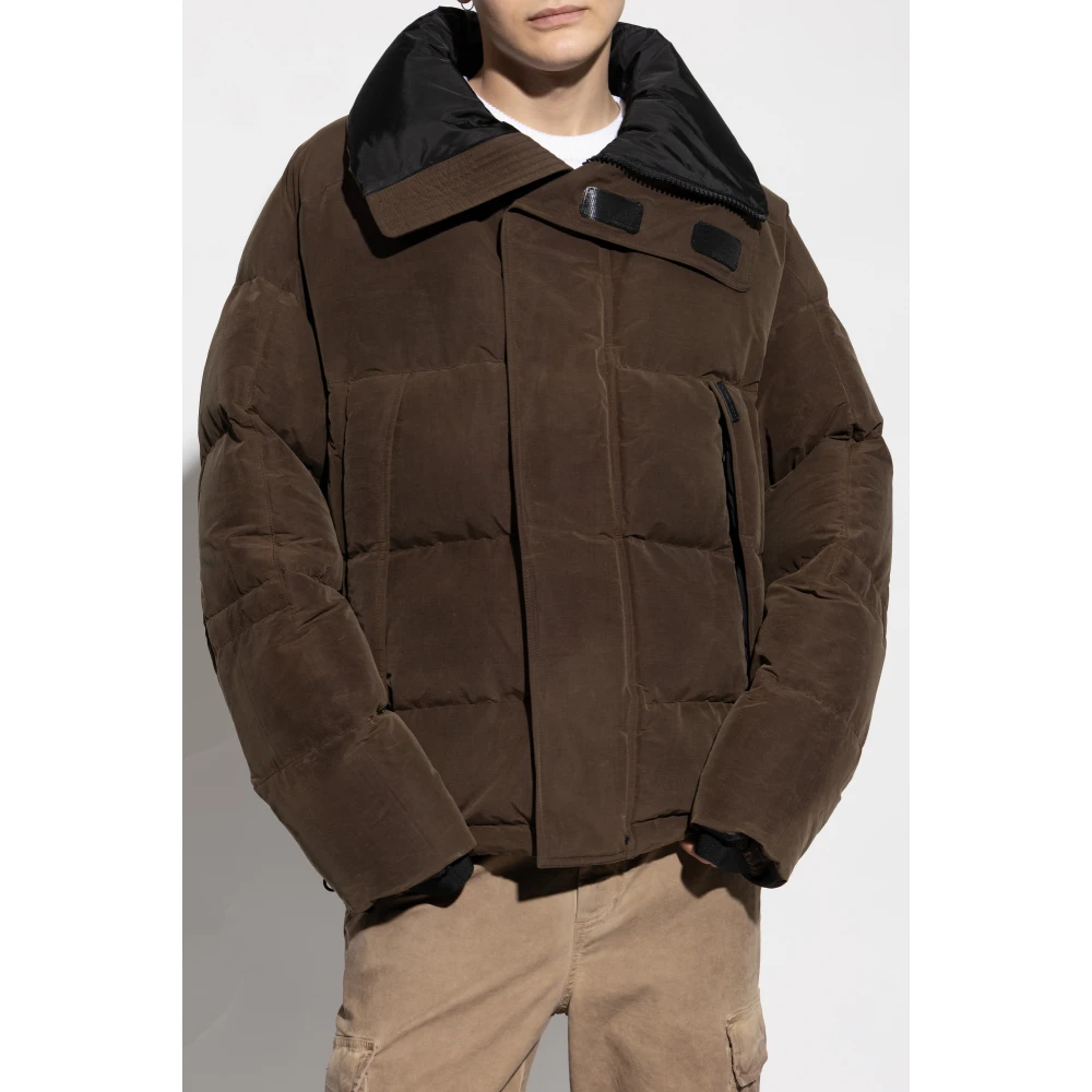 Dolce & Gabbana Donsjack met logo Brown Heren