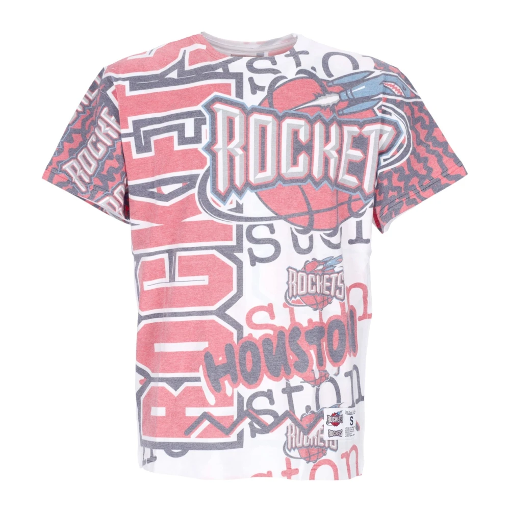 Mitchell & Ness NBA Jumbotron 2.0 Tee Houston Rockets Multicolor Heren