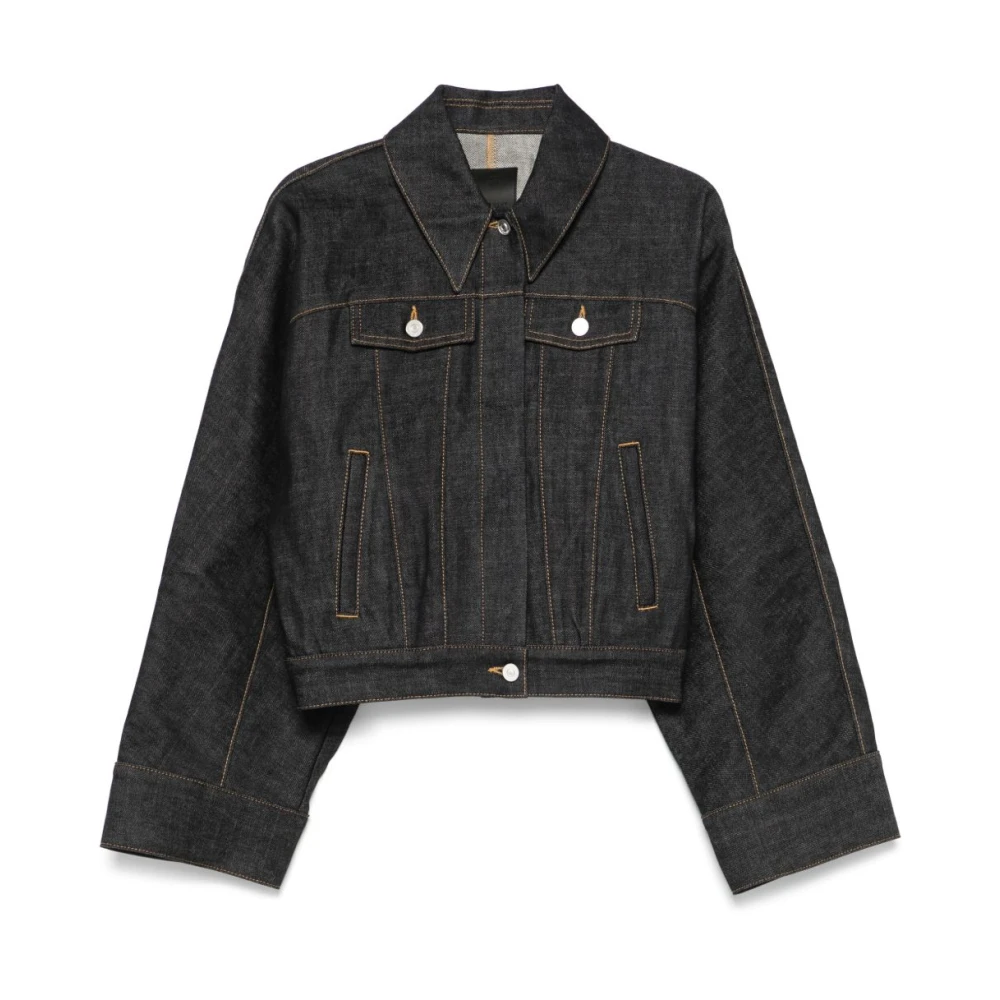 Givenchy Indigo Blauw Jas met Manchetten met Knopen Blue Dames
