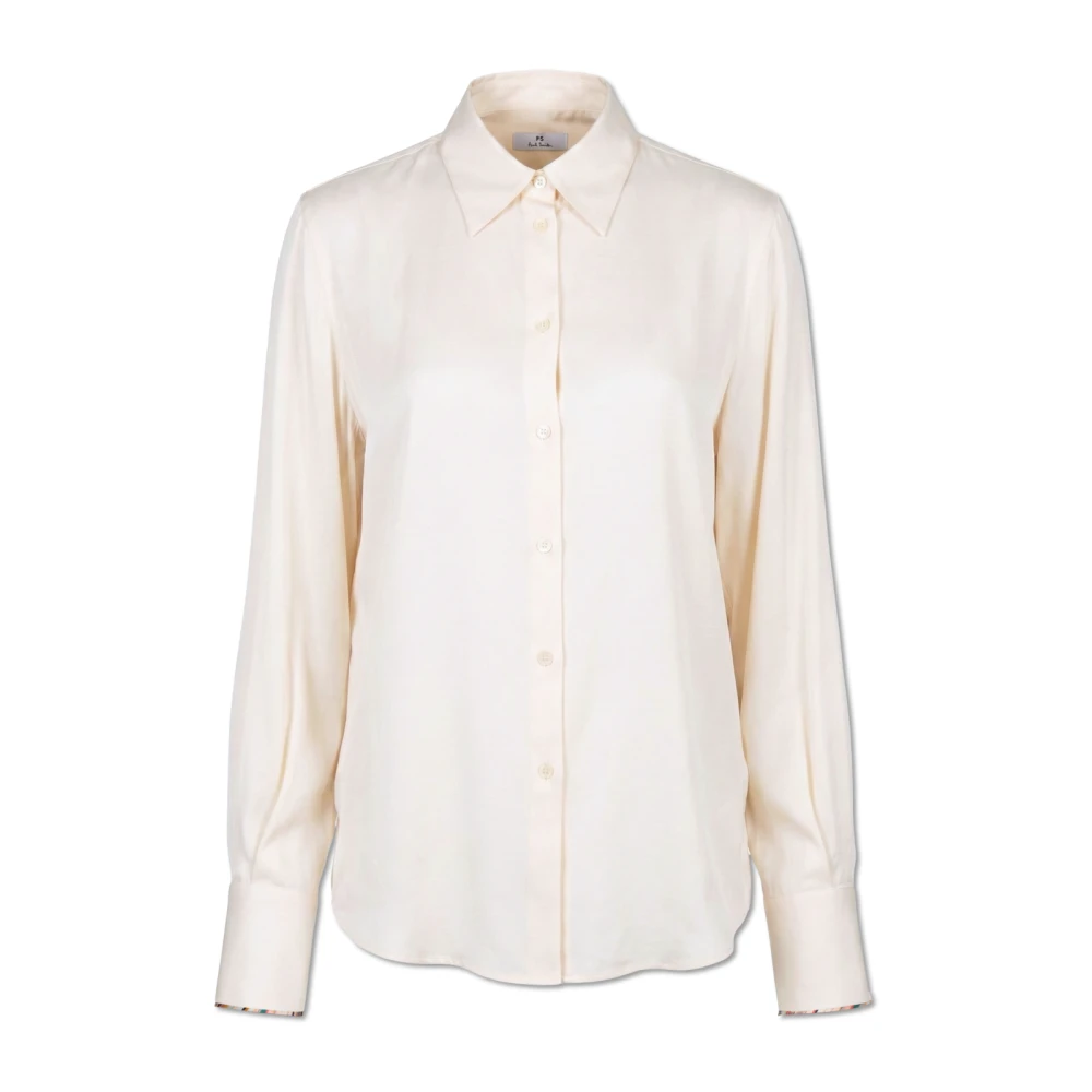 Ps By Paul Smith Damen Beige Blusen & Hemden, Lgröße: