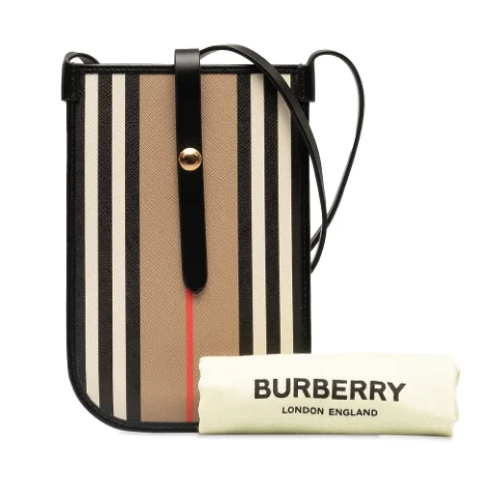 Burberry Vintage Pre-owned Canvas crossbody-bags Brown Dames