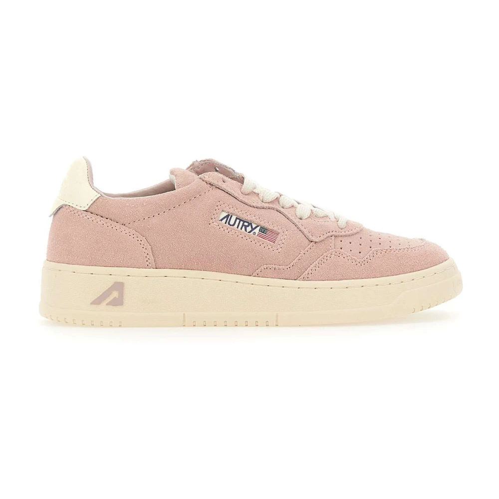 Autry Women's Pink Sneakers, 5 Uk, Medalist Low