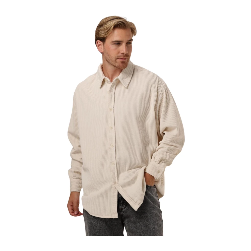 American vintage Casual Overhemd Padow in Ecru Beige Heren
