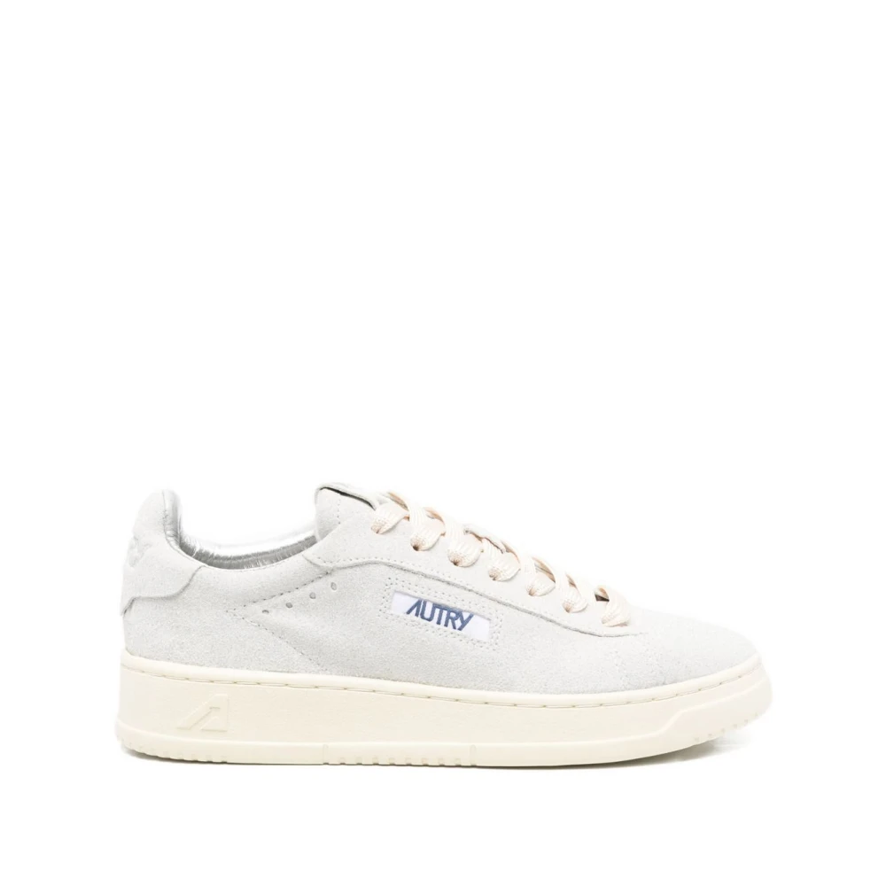 Autry Women's White Dallas Low Trainers - Sneakers - 4 Uk - Shoes