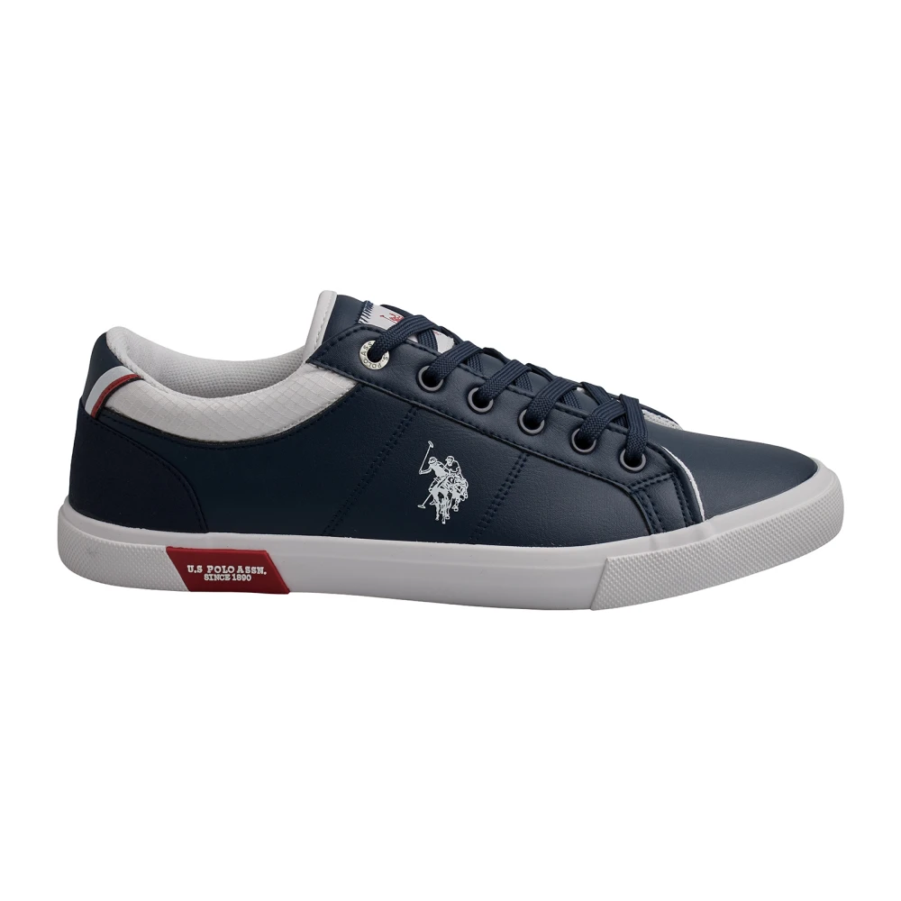 U.s. Polo Assn. Urban Stijl Synthetisch Leren Sneakers Heren Schoenen Blauw