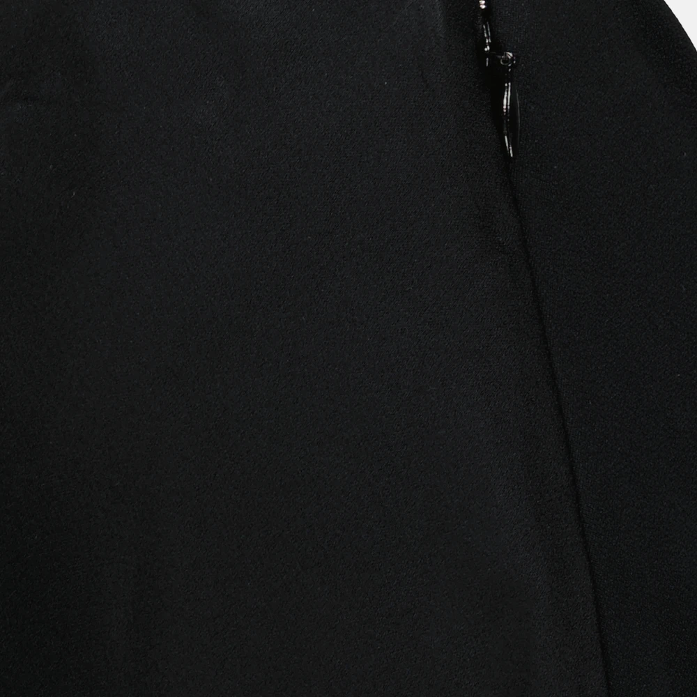 Ami Paris Zwarte Midi Rechte Rok Black Dames