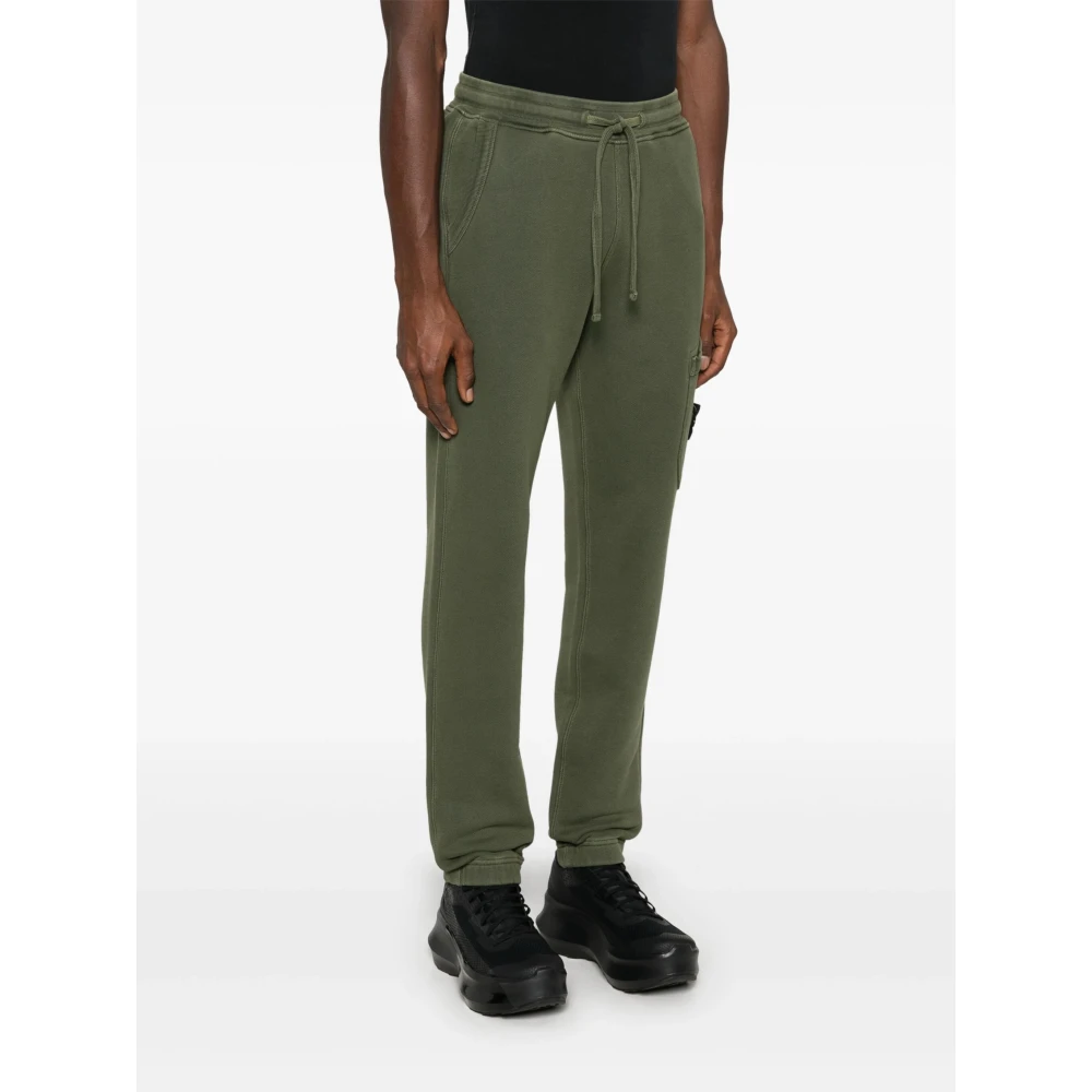 Stone Island Groene Jogger Zachte Zak Broek Green Heren