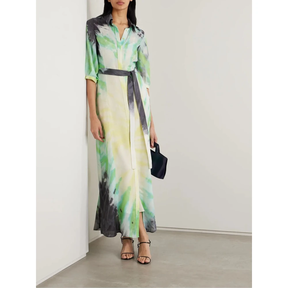 Gabriela Hearst Elegante Maxi Jurk Green Dames