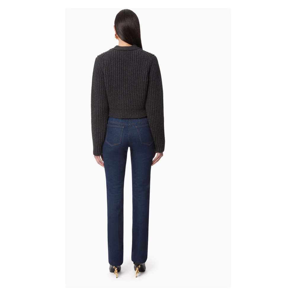 Nina Ricci Grijze V-hals Gebreide Vest Gray Dames
