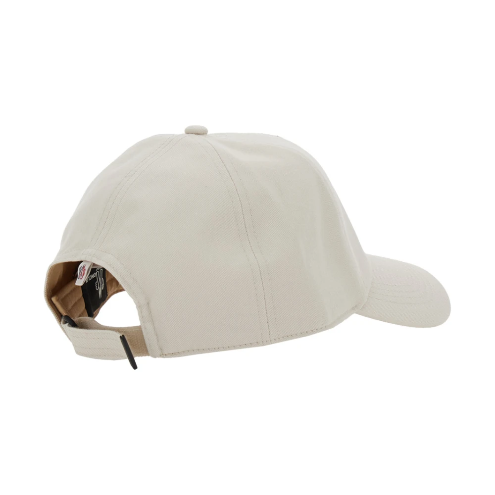 Moncler Witte Baseballpet met Logopatch White Dames