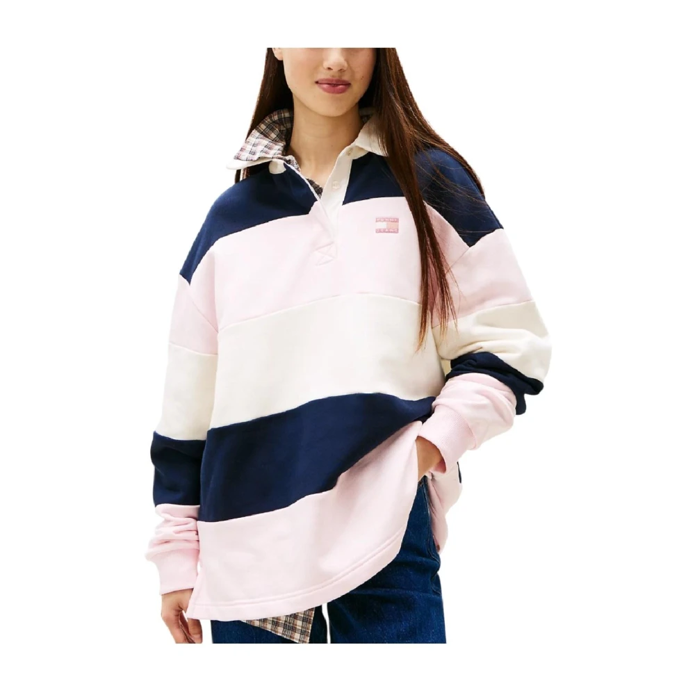 Tommy Hilfiger Women's Pink Rugby Polo