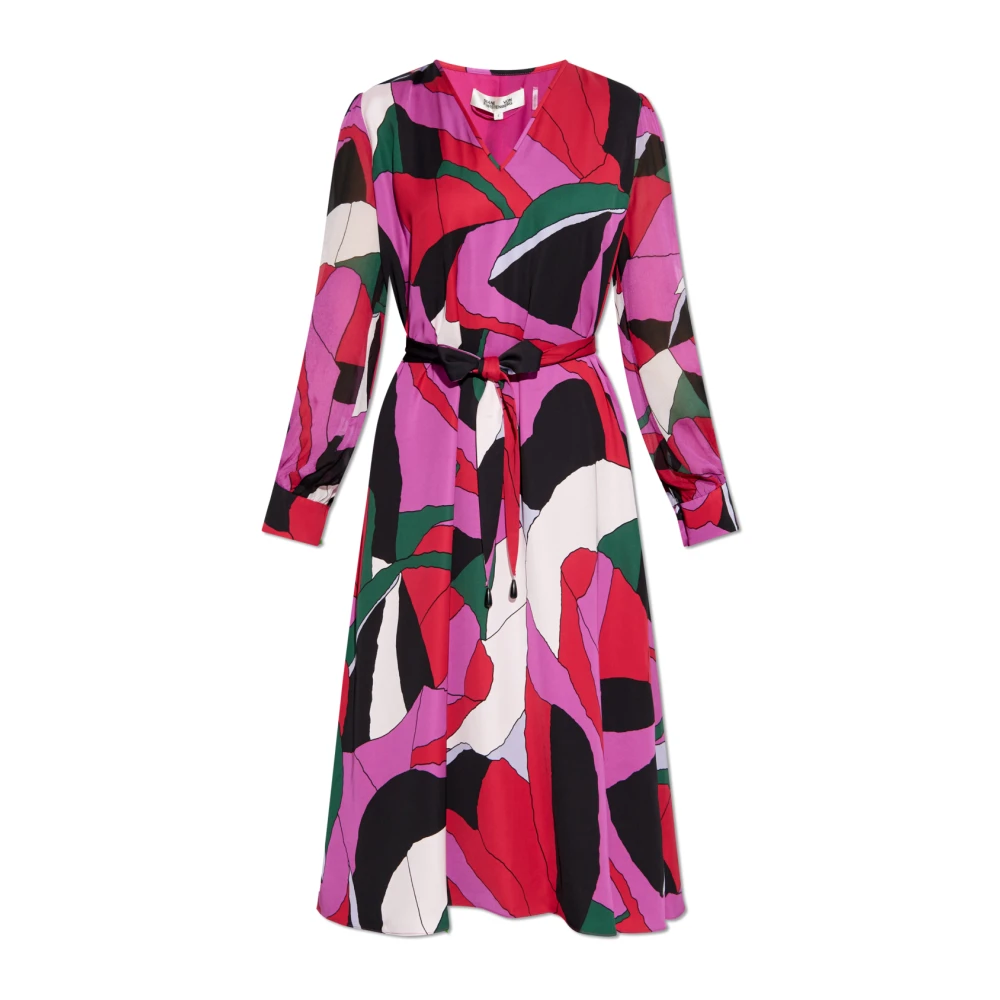 Diane Von Furstenberg Multicolor Dress Abel - Female - Midi Dresses - Xs - Dresses
