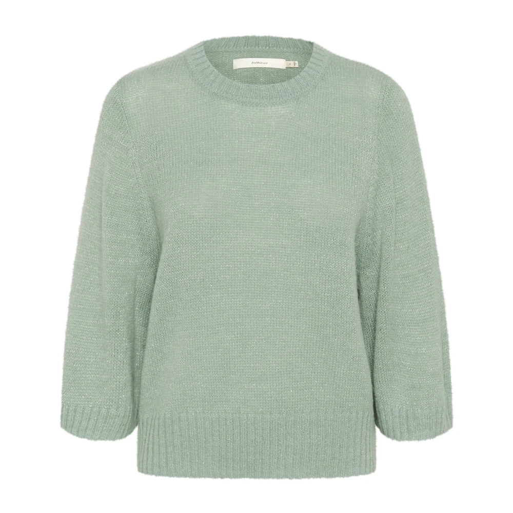 InWear Woestijn Groene Gebreide Trui Green Dames