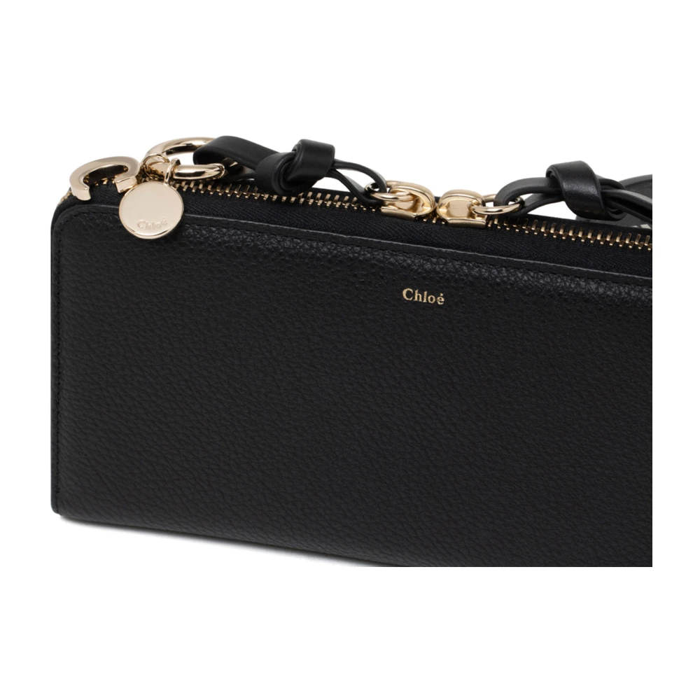 Chloé Zwarte alfabet lange portemonnee Black Dames