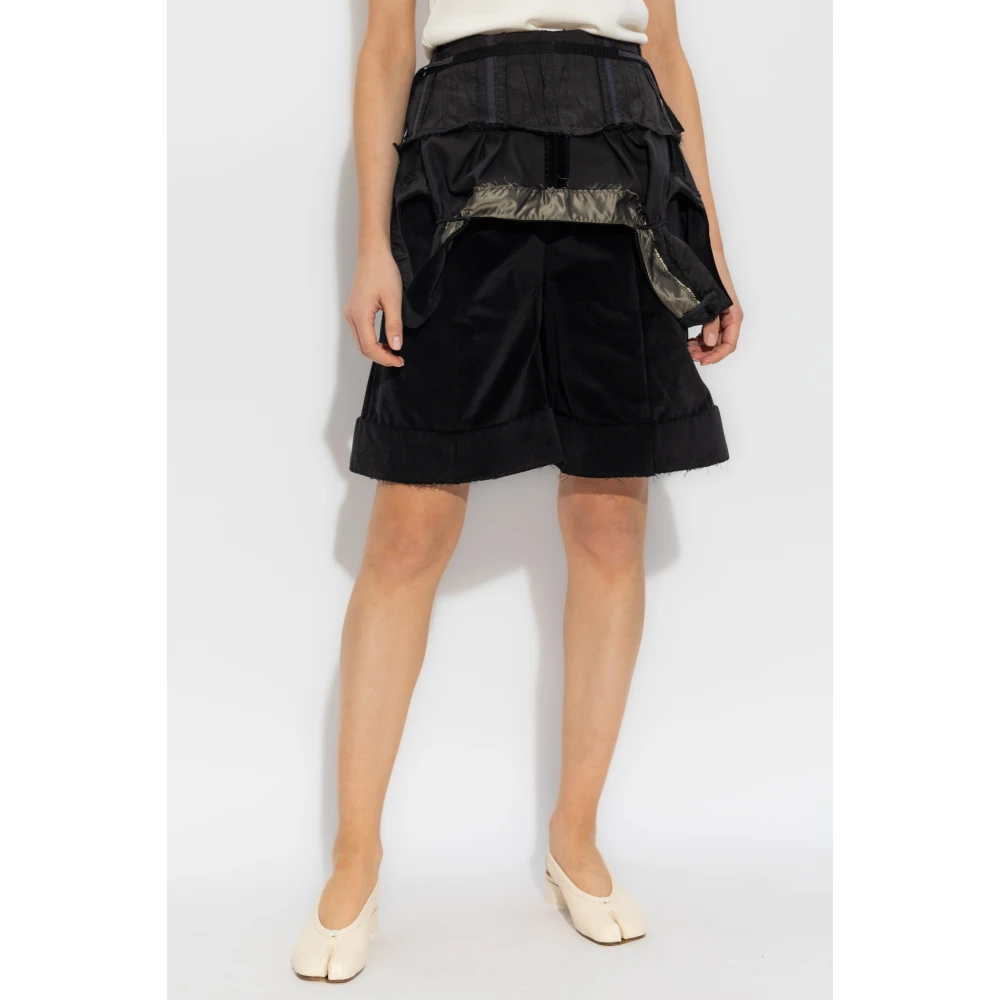 Maison Margiela Shorts met de optie om als een jurk te dragen Black Dames