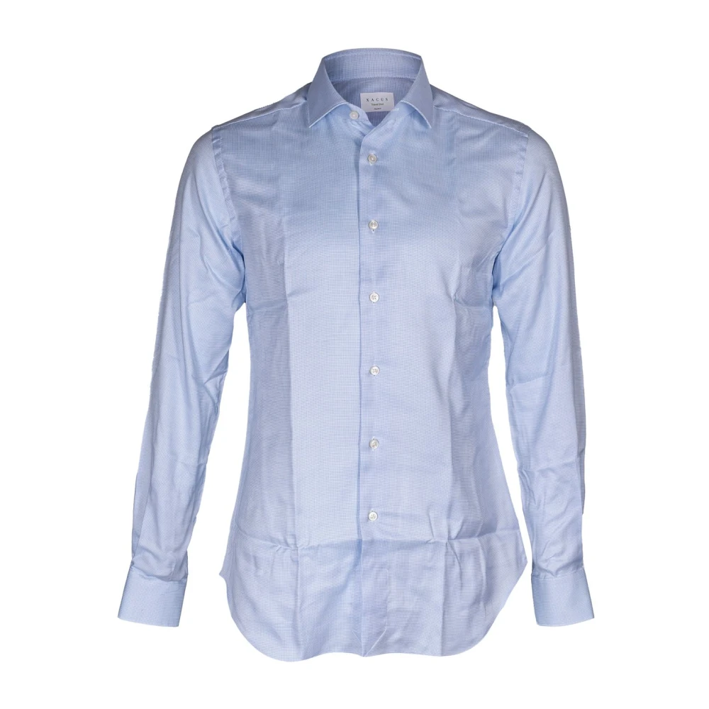 Xacus Reis Oxford Overhemd Tailor Fit Blue Heren