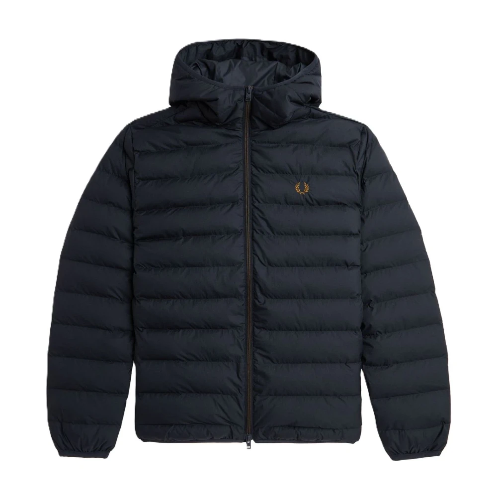 Fred Perry Blauwe Geïsoleerde Hoodie Jas Blue Heren