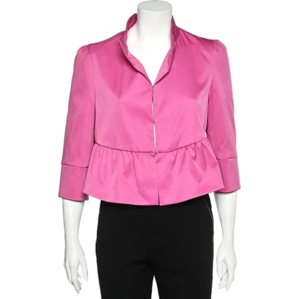Armani Pre-owned Fabric outerwear Pink Dames