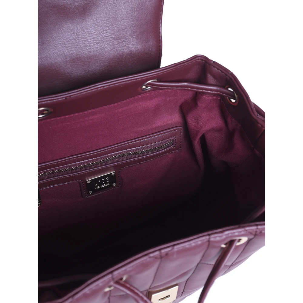 V73 Bordeaux Leren Rugzak Matelassé Effect Red Dames