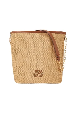 K/Autograph Woven Chain-strap Bag