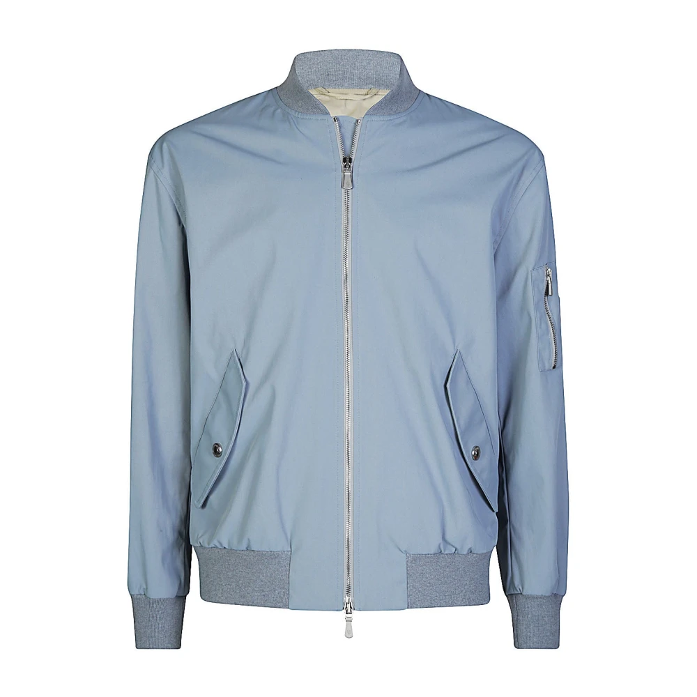 Eleventy Sportieve Bomberjack Blue Heren