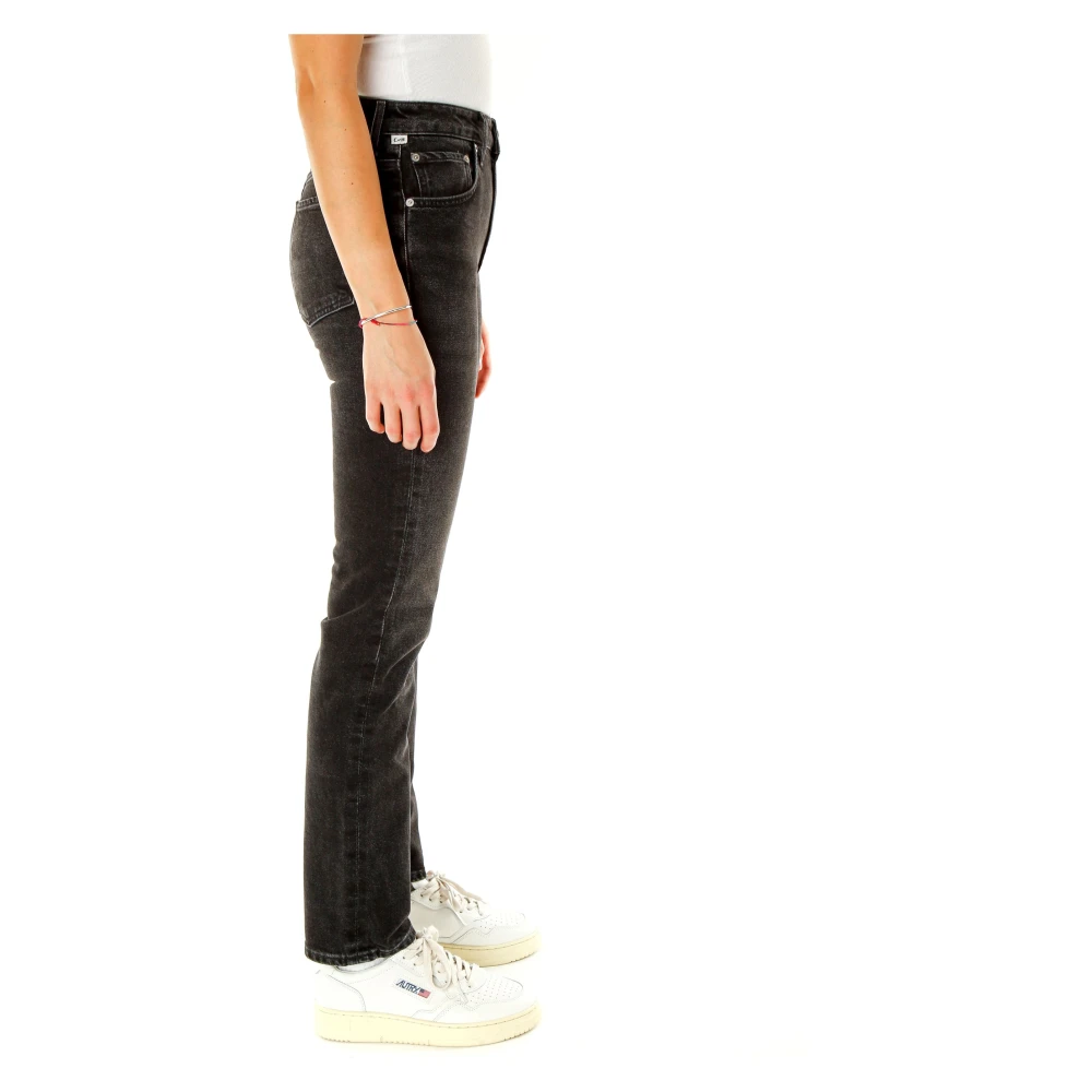 Citizens of Humanity Hoge Taille Straight Fit Denim Jeans Gray Dames
