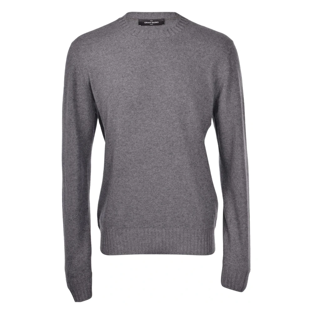 Gran Sasso Rondgebreide trui met ronde hals Gray Heren