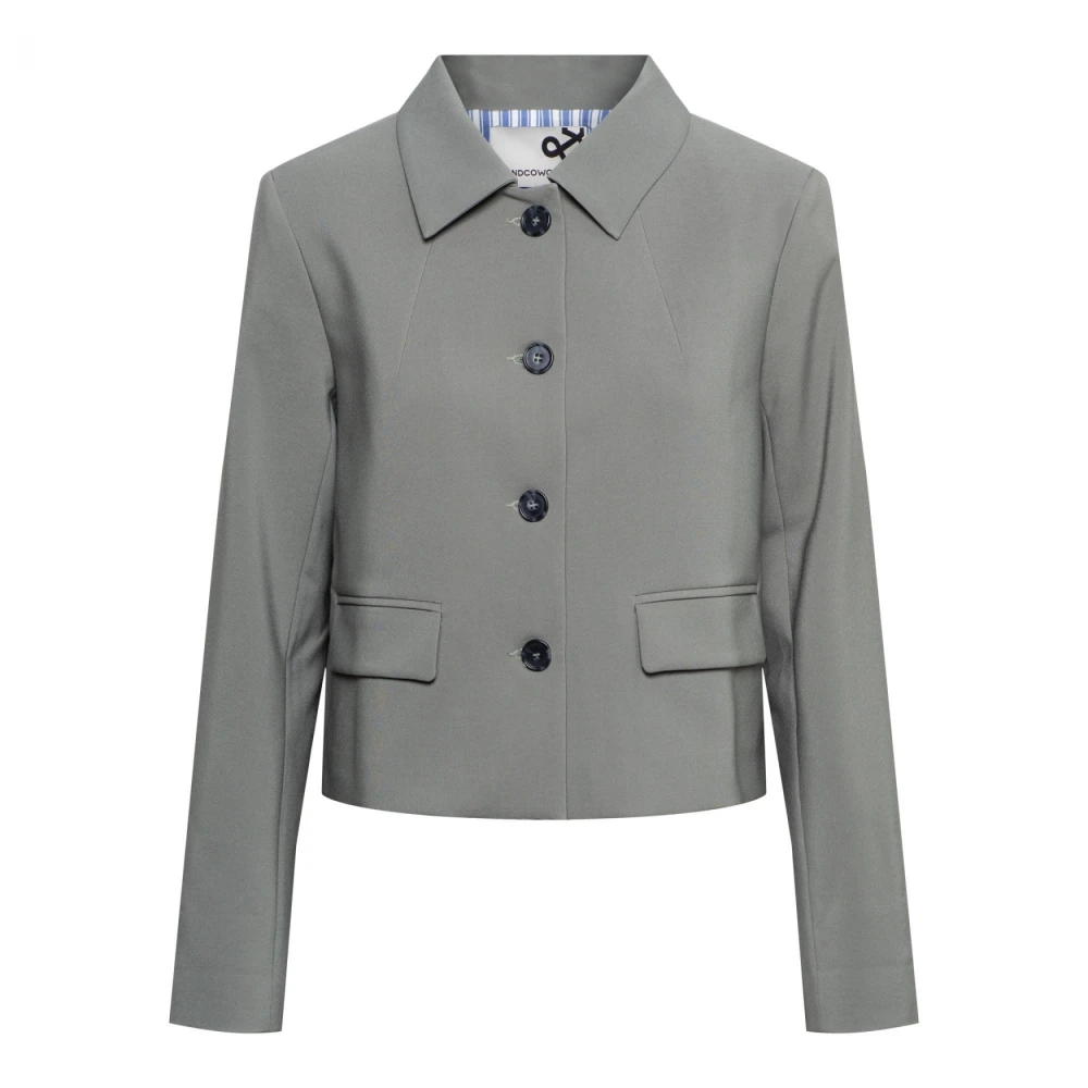 &Co Woman Blazer met ruitpatroon Green Dames